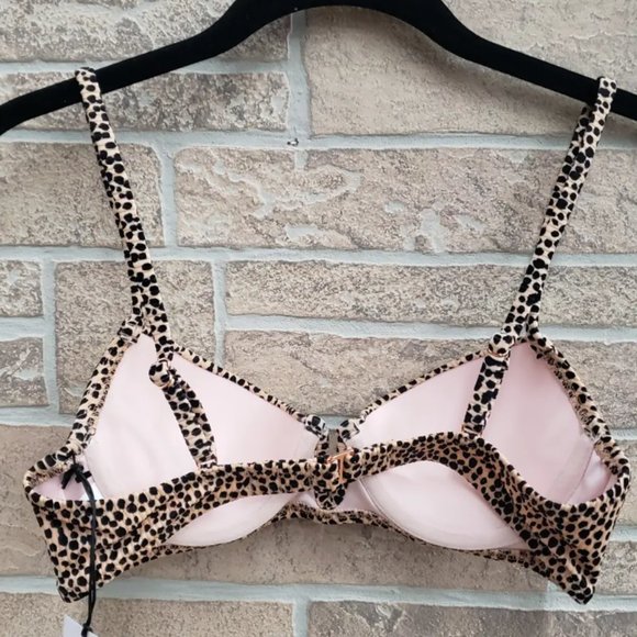 NWT Shade & Shore Cheetah print Swim Top- Multiple Sizes - Picture 3 of 3